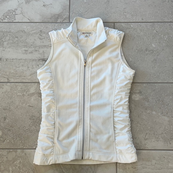 Cutter & Buck White Fleece Vest - Picture 2 of 6